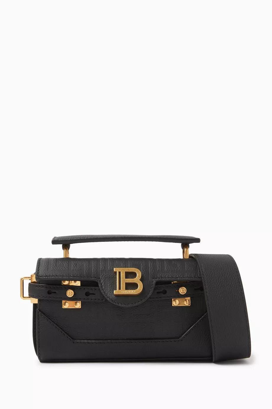 B-Buzz 19 Baguette Bag in Grained Leather