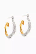 Elea Hoop Earrings in Sterling Silver & 18kt Gold-plated Silver