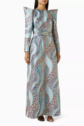 Estelle Brocade Maxi Dress