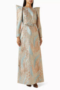 Estelle Brocade Maxi Dress