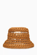 Adito Bucket Hat in Woven Raffia