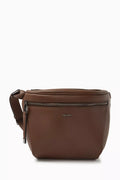 Large Archetipo Belt Bag in Plongé Calfskin Leather