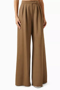 Libbra Wide-leg Pants in Wool Gabardine