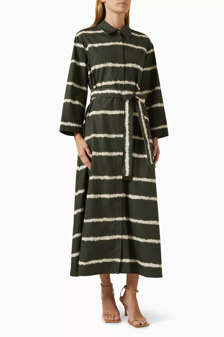 Olanda Shirt Dress in Printed Poplin