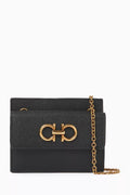 Gancini Card Holder in Soft Leather