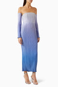 Gatsby Midi Gown in Sirene Pleat