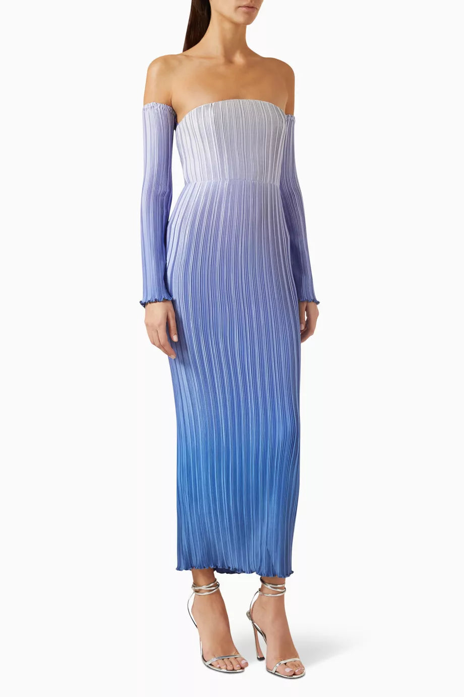 Gatsby Midi Gown in Sirene Pleat