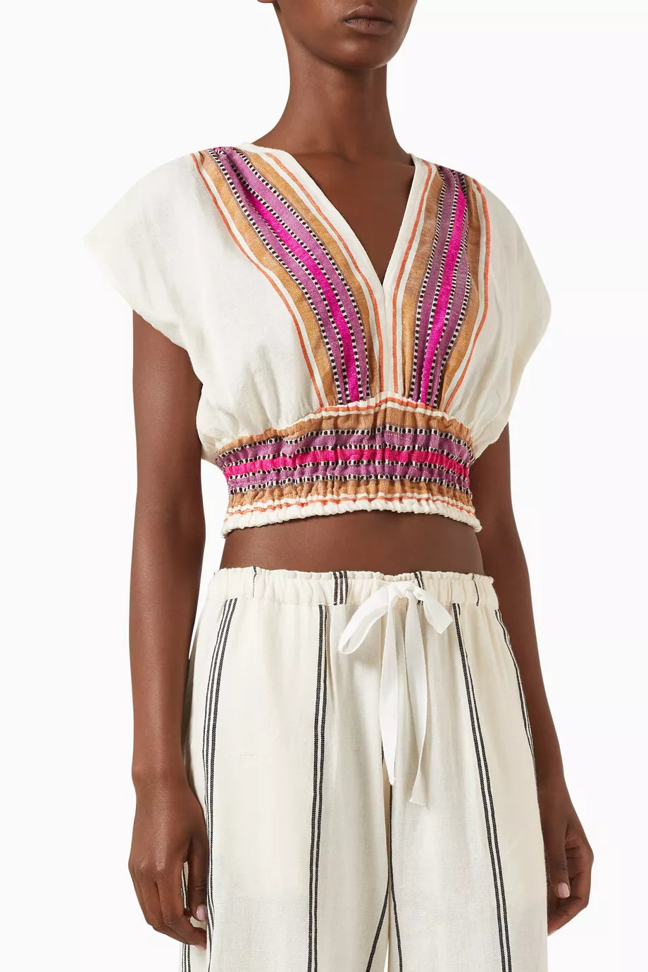 Alia Plunge Top in Cotton