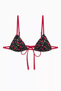 Lumia Triangle Bralette Bikini Top in Stretch Nylon