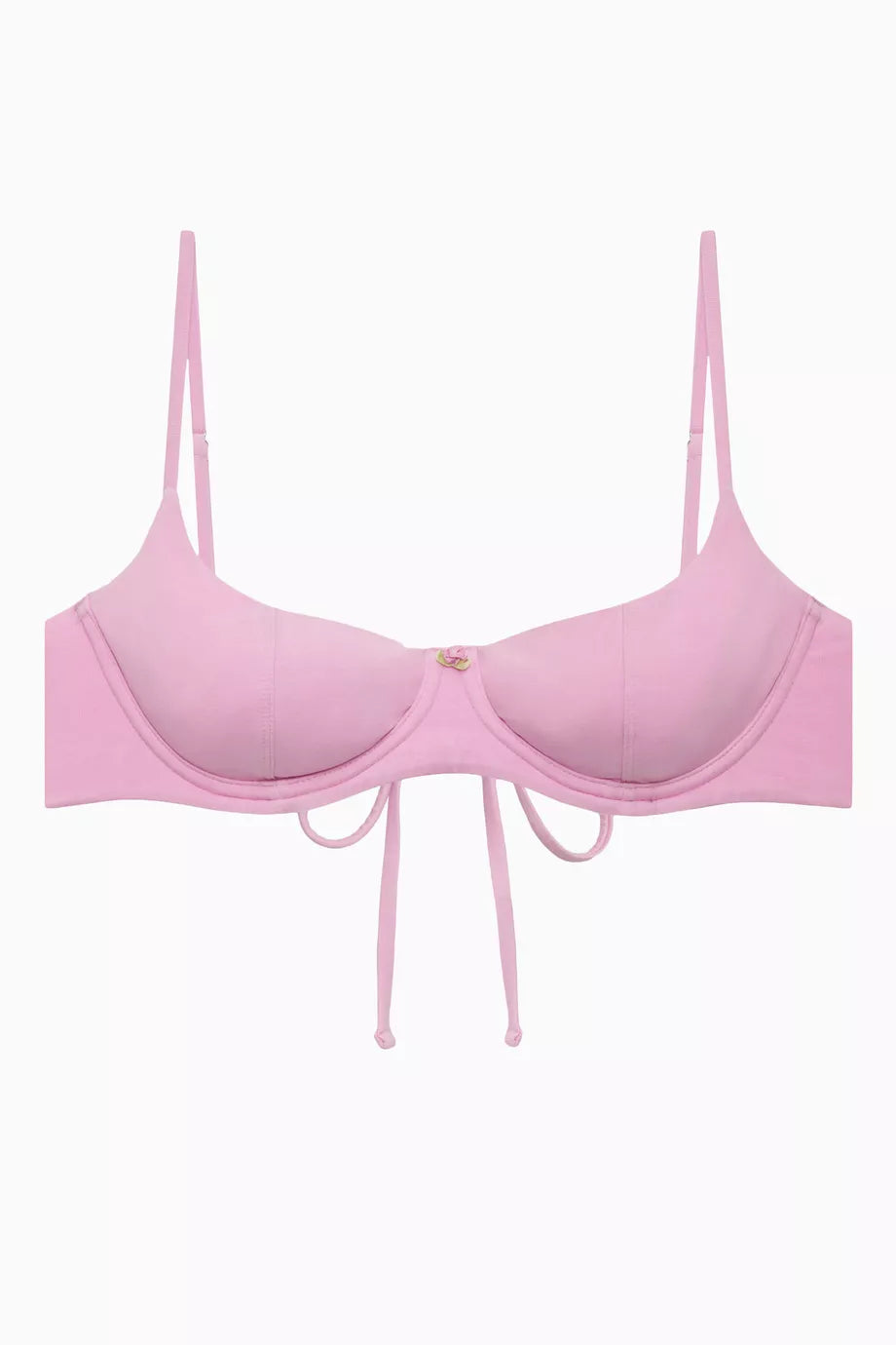 Cola Underwire Balconette Bikini Top in Stretch Cotton