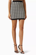 Mini Skirt in Jacquard-viscose