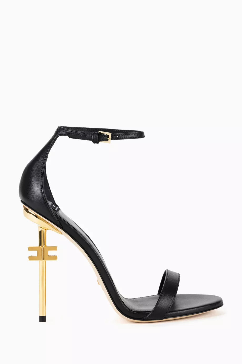 Logo Heel 105 Sandals in Leather