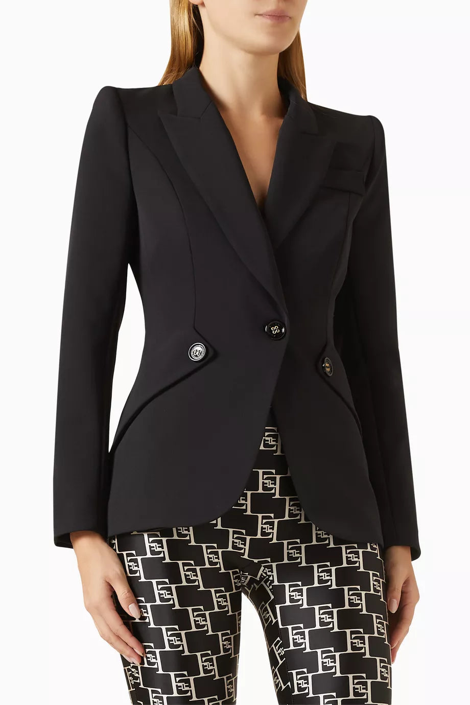 Flap Jacket in Crepe
