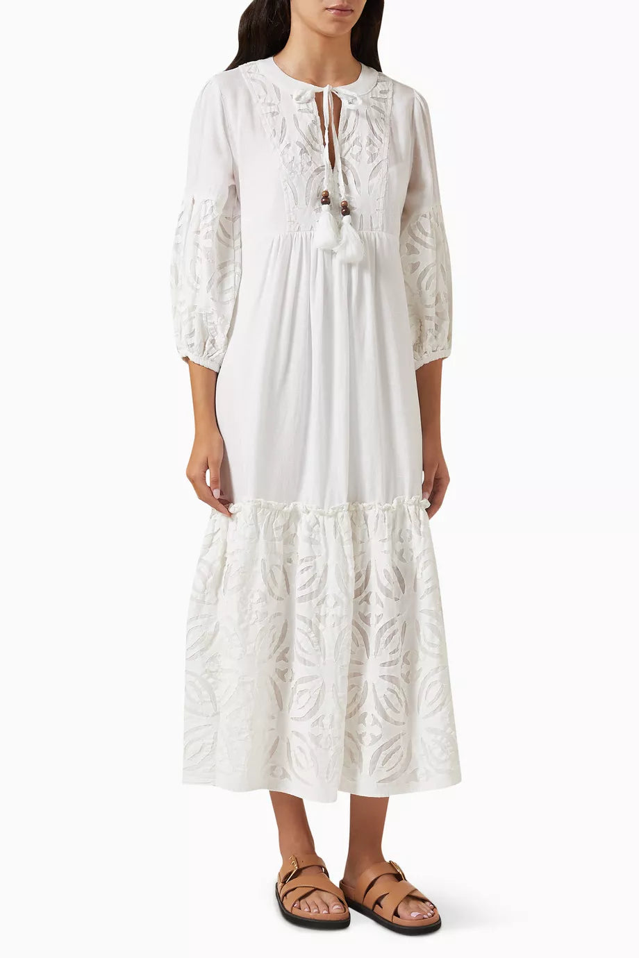 Floral Maxi Dress in Cotton