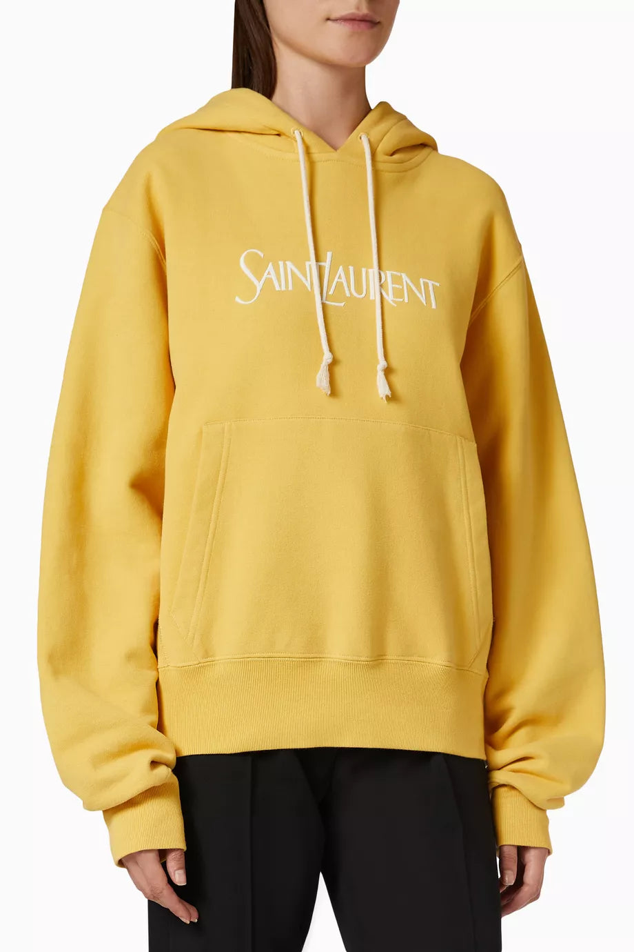 Logo Oversized Hoodie in Cotton-fleece