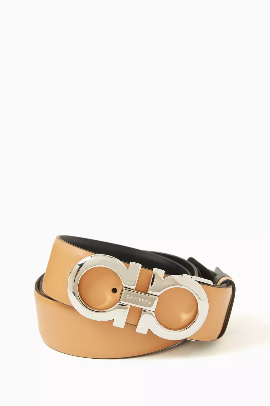 Donna Reversible Belt in Calfskin Leather