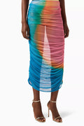 Bahia Pareo Maxi Skirt in Mesh