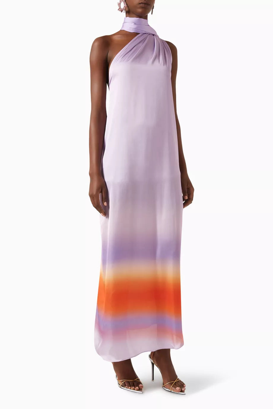 Ari Maxi Dress in Satin