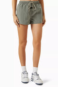 Logo Running Shorts in Crinkle Nylon