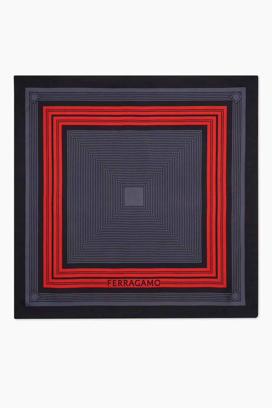 Geometric-print Scarf in Silk