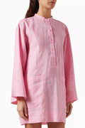 Leiden Tunic Mini Dress in Organic Linen
