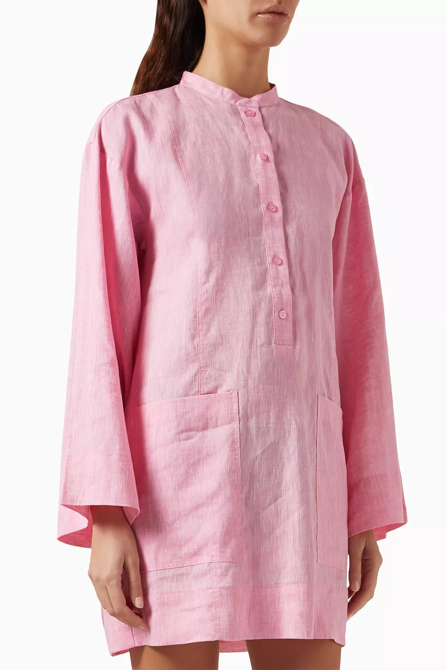 Leiden Tunic Mini Dress in Organic Linen