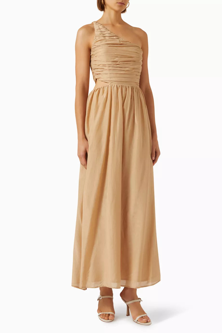 Iris Maxi Dress in Cotton Silk-blend