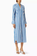 Jude Shirt Midi Dress in Cotton-voile