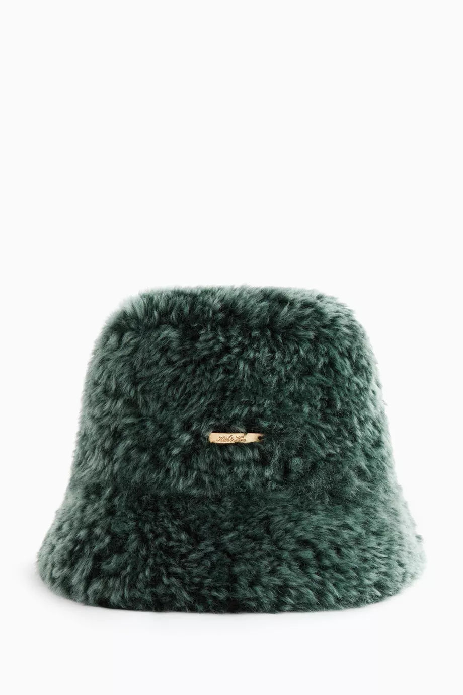 Logo Bucket Hat in Shearling