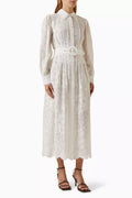 Ilara Belted Maxi Shirt Dress