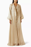 Detachable Cape-style Maxi Dress