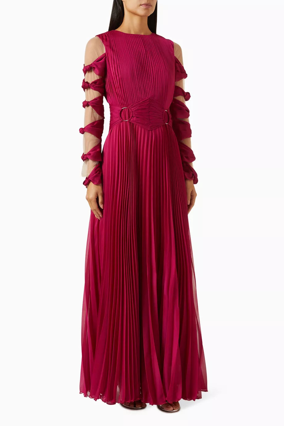 Knot Cut-out Maxi Dress in Crepe
