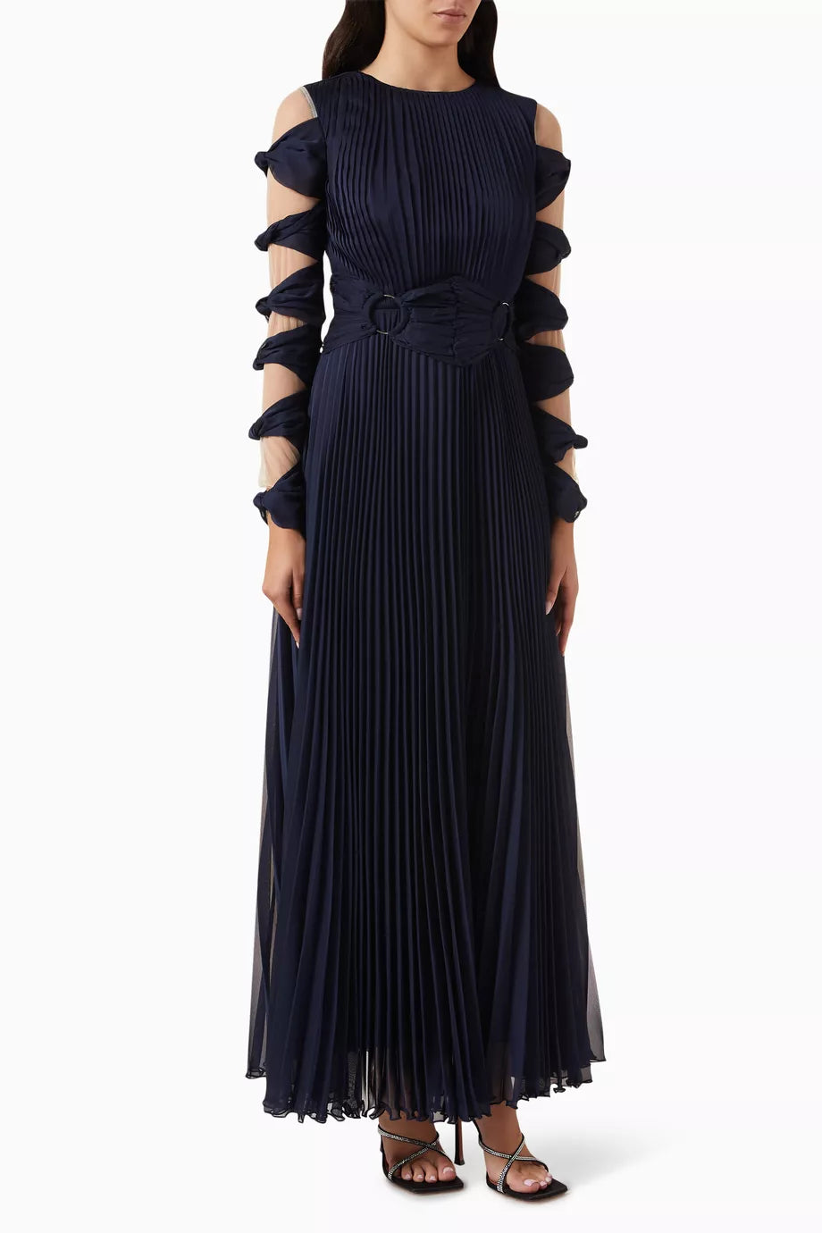 Knot Cut-out Maxi Dress in Crepe