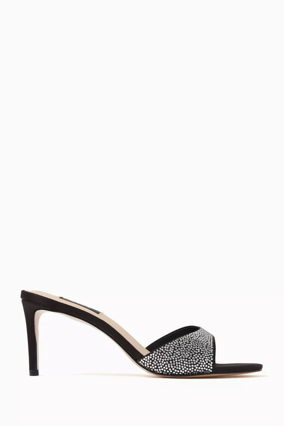 Paz 65 Crystal-embellished Mule Sandals in Satin