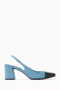 Marcy 65 Crystal-embellished Slingback Pumps in Satin