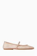 Mika Ballerinas in Patent Leather & Mesh