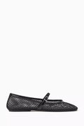 Mika Ballerinas in Patent Leather & Mesh
