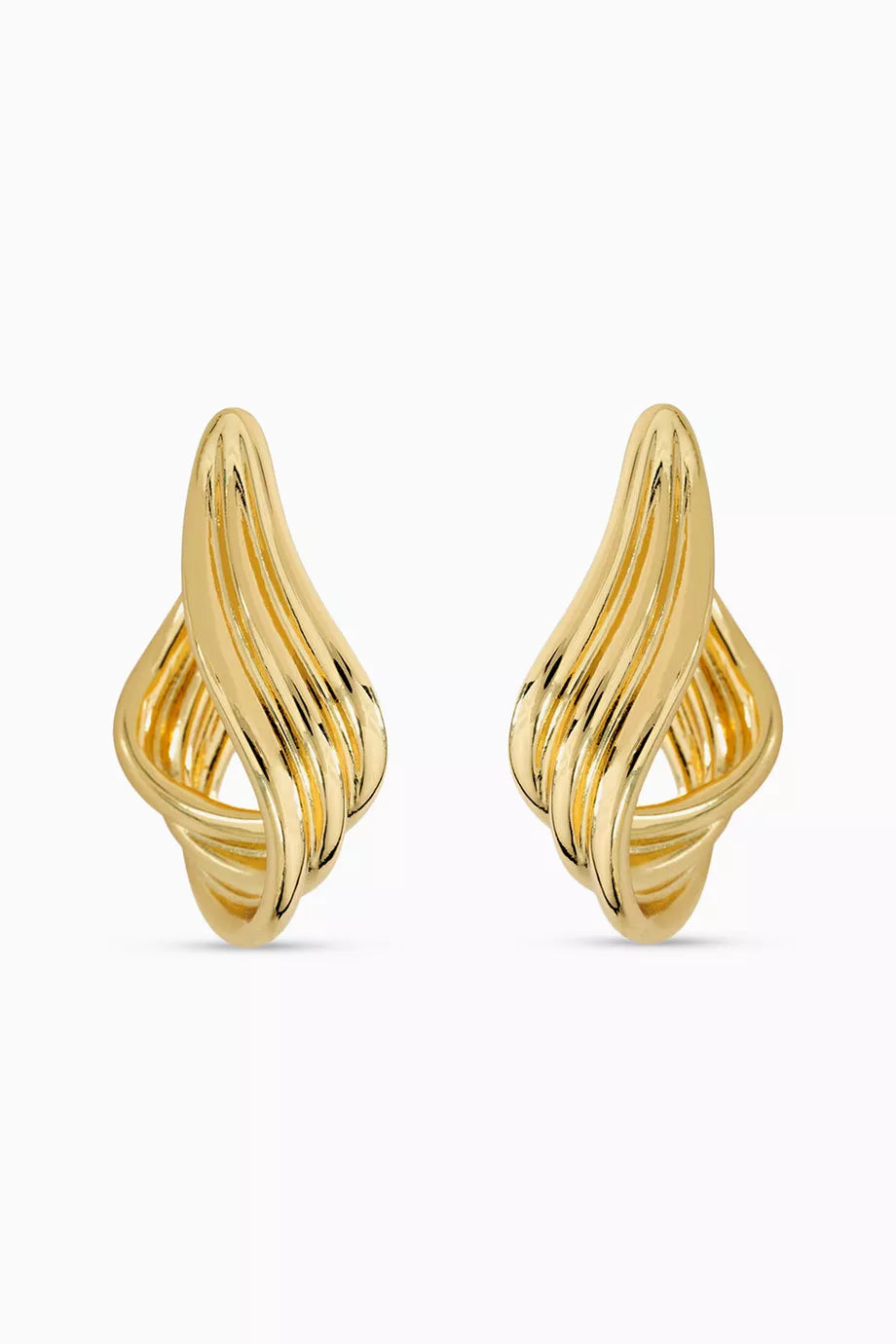Lynx Earrings in 14kt Gold-plated Brass