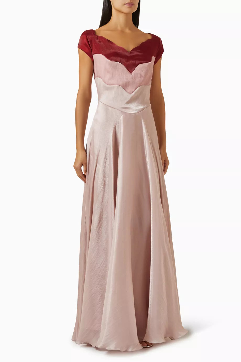 Colour-block Maxi Dress