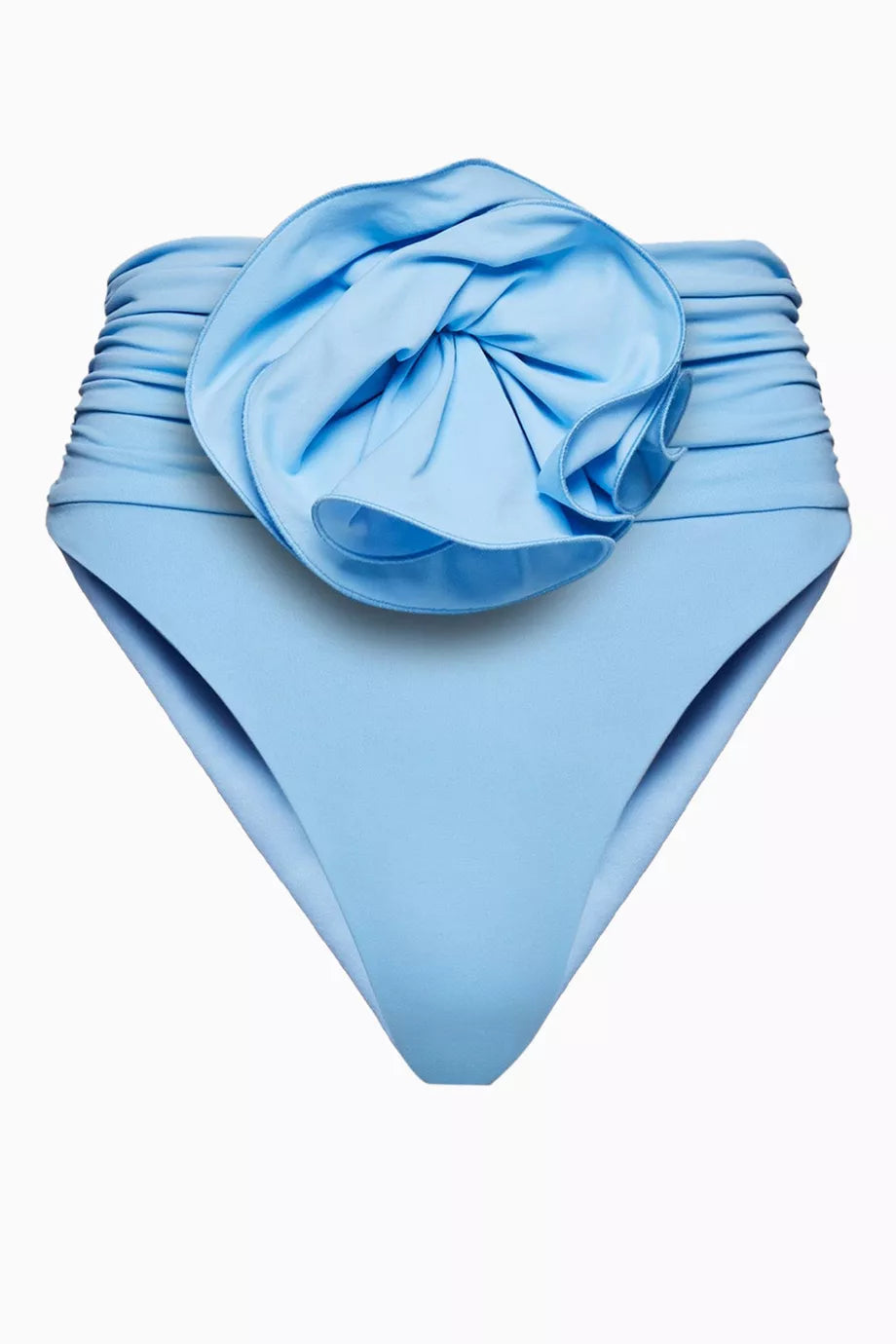Flower Appliqué Bikini Briefs in Stretch Nylon