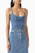 Corset Top in Denim