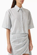 Minah Cropped Shirt in Cotton