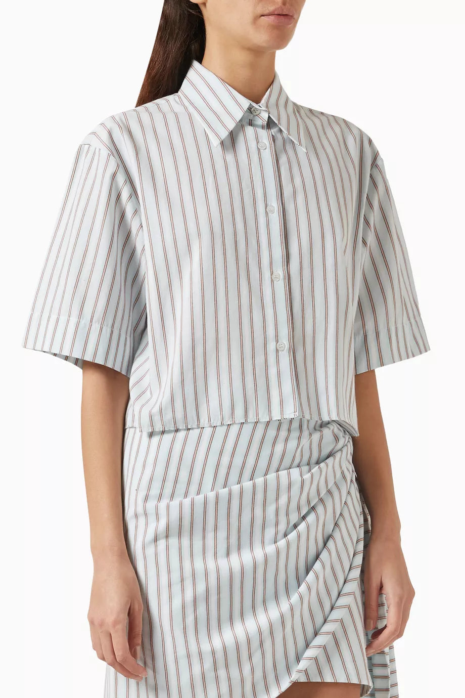 Minah Cropped Shirt in Cotton
