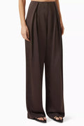 Lisa Wide-leg Pants in Satin