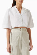 Cleo Crop Shirt in Cotton