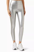 Blade Leggings in Metallic Vegan Leather