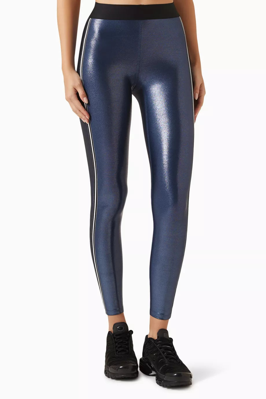 Jetset Leggings in Metallic Fabric