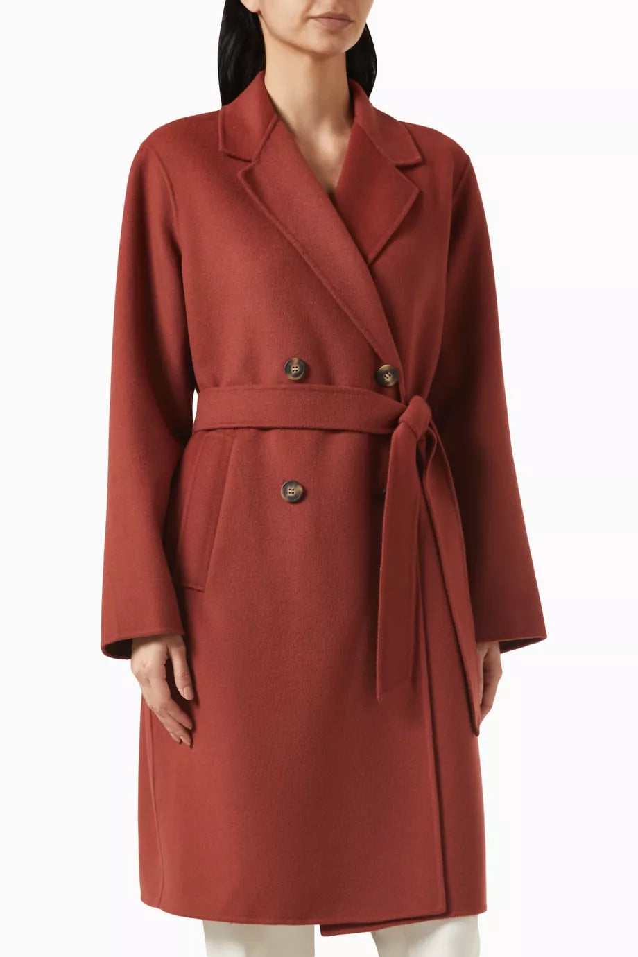 Flirt Double-breasted Coat in Wool