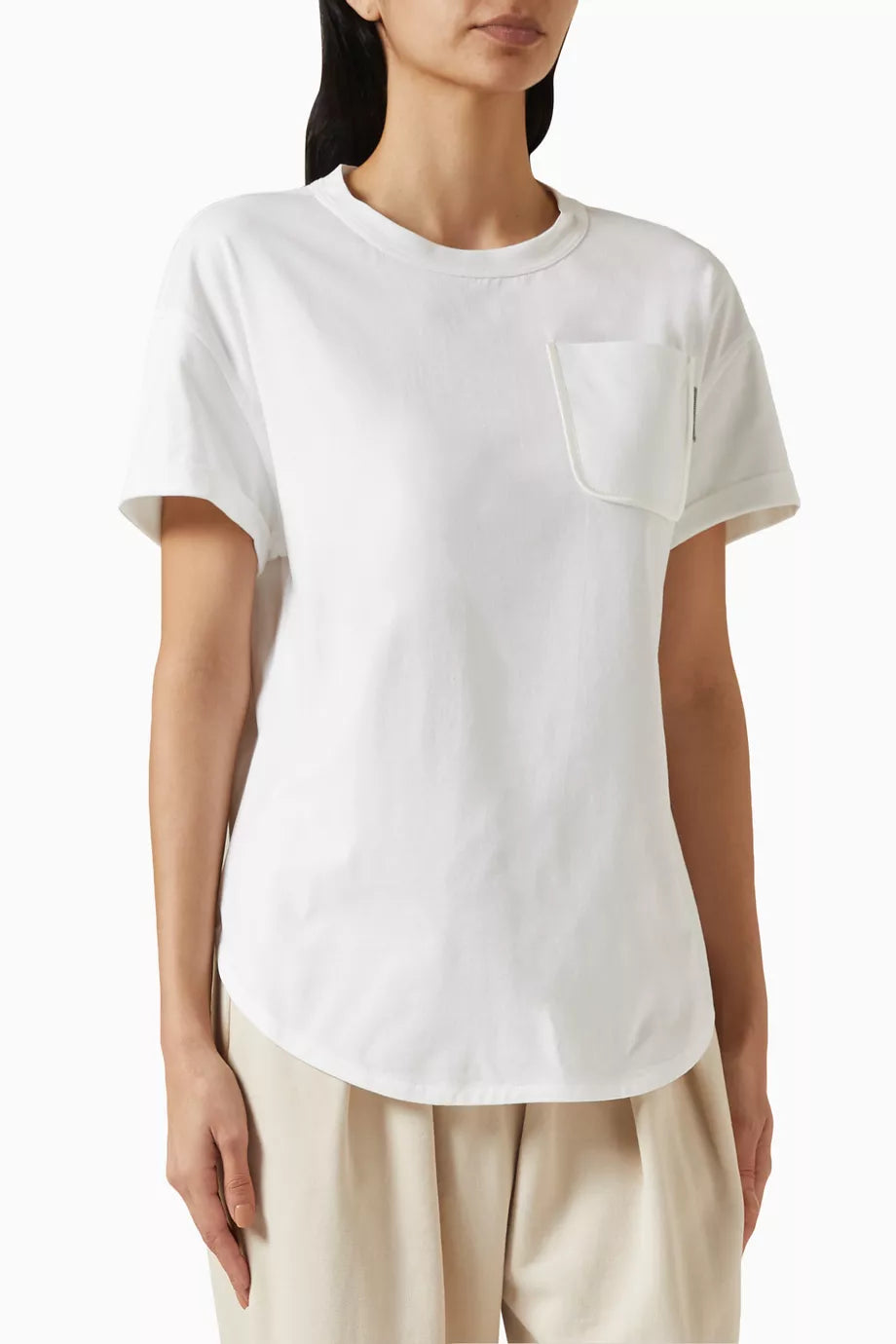 Crew Neck T-shirt in Cotton