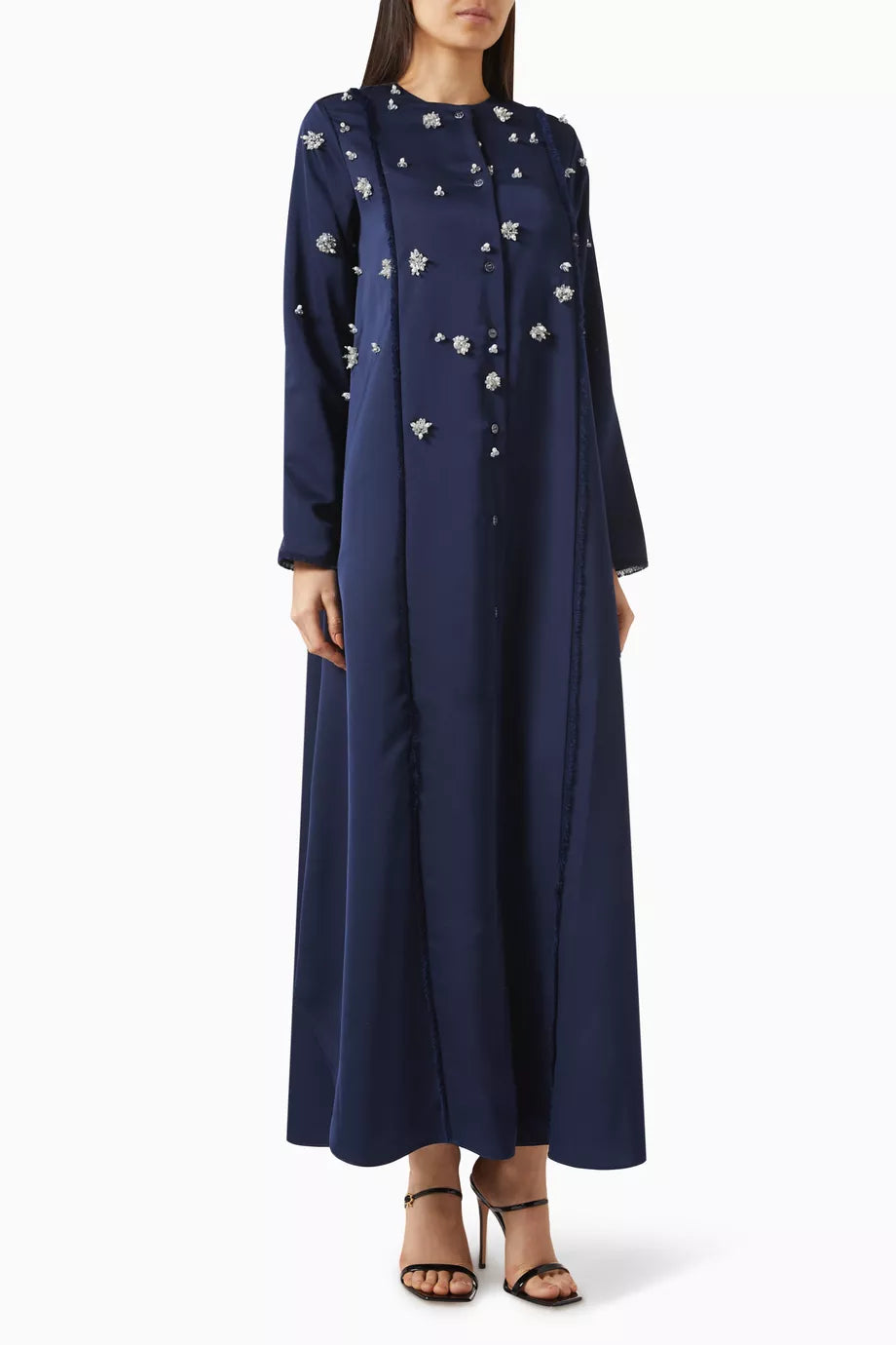 Crystal-embellished Tunic Kaftan